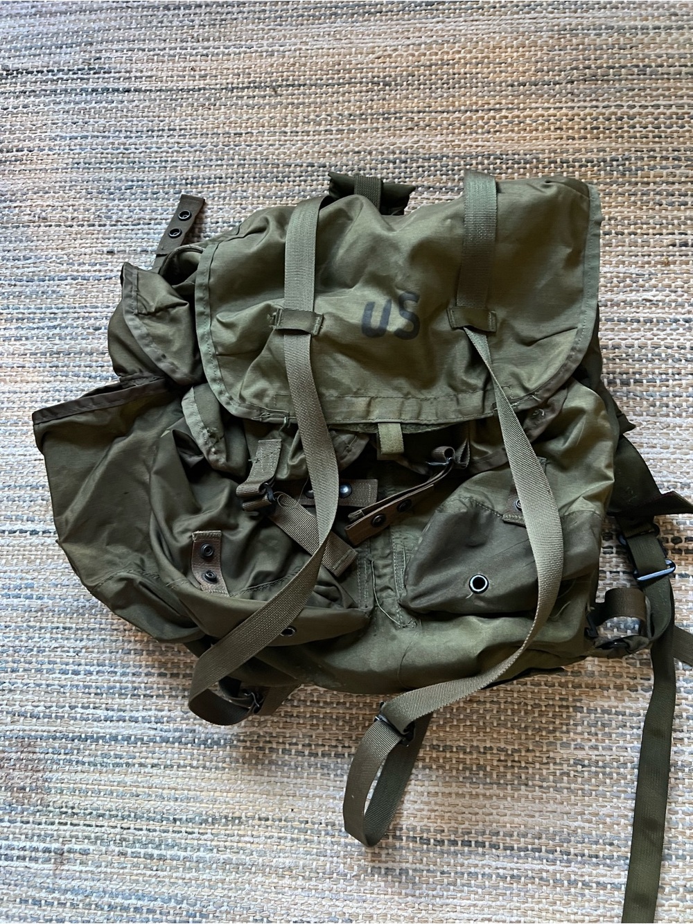 US Military Olive Green Field Pack Backpack